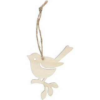 Puidust linnud 9*6,5cm 5tk