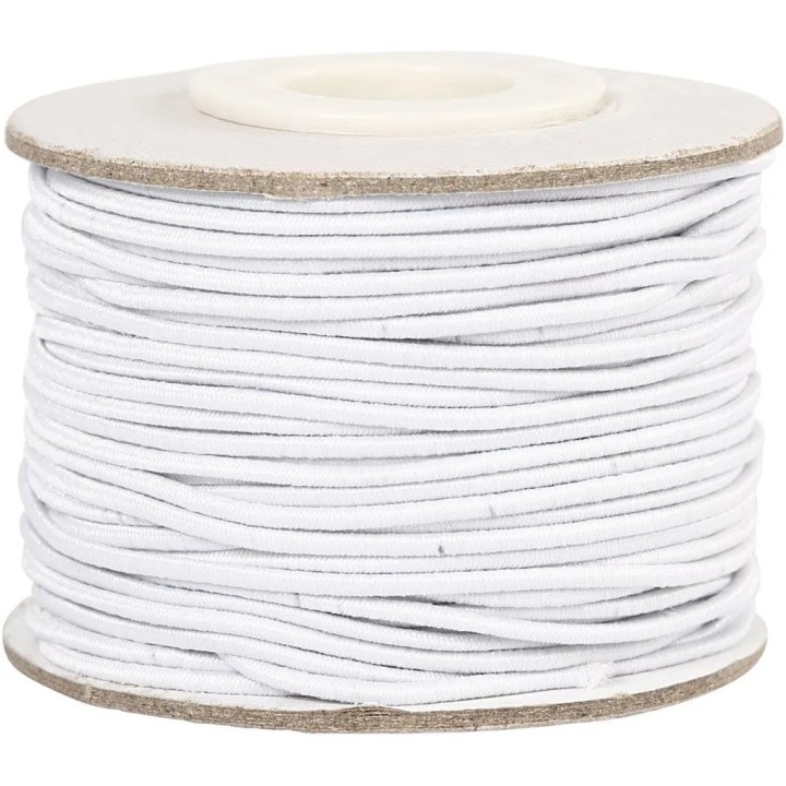 Elastiknöör valge rullis 1mm*25m