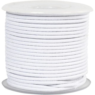 Elastiknöör valge rullis 2mm*25m