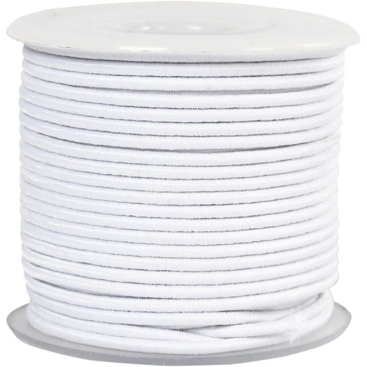 Elastiknöör valge rullis 2mm*25m