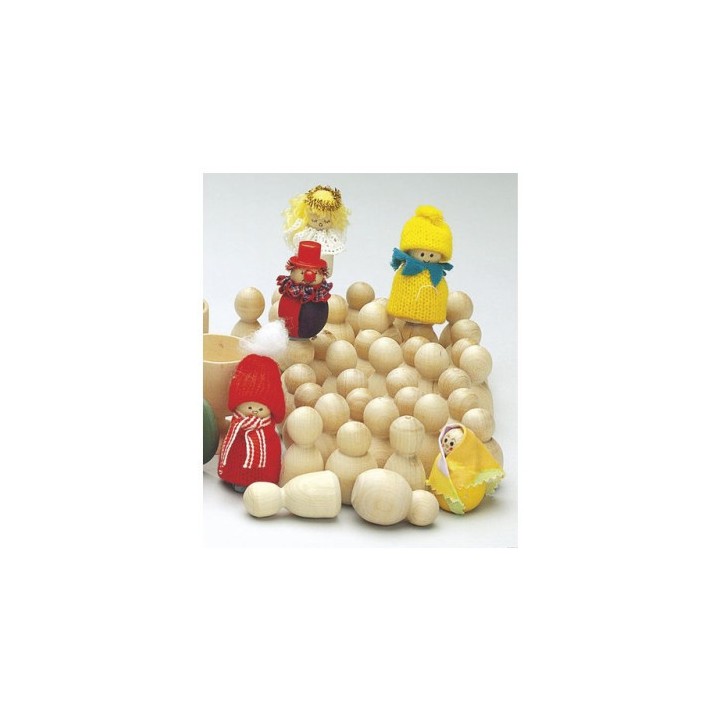 Puidust mängunupud 50 tk /40,47mm/