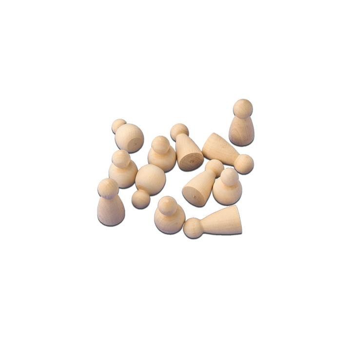 Puidust mängunupud 50 tk /40,47mm/