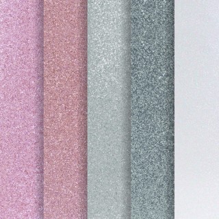 Glitterkartong  A4 pastell 210 g