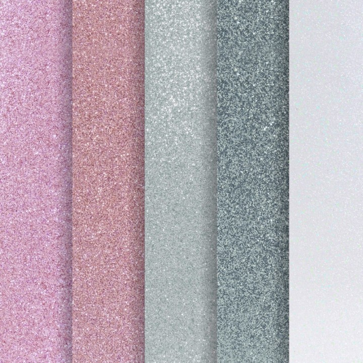 Glitterkartong  A4 pastell 210 g