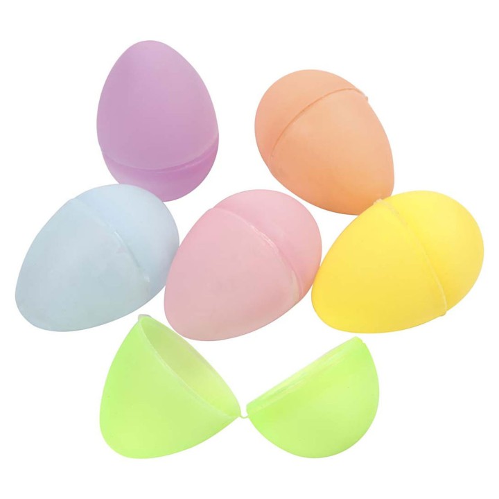 Munad plast 24tk pastell 4,5*3cm
