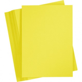 Kartong 180g A4 25 päiksekollane