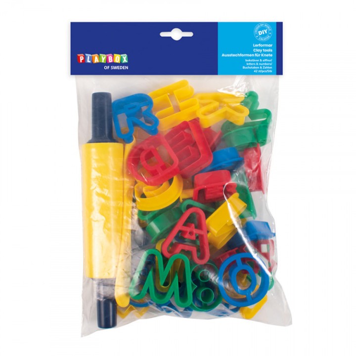 Voolimiskomplekt tähed ja numbrid 42 osa