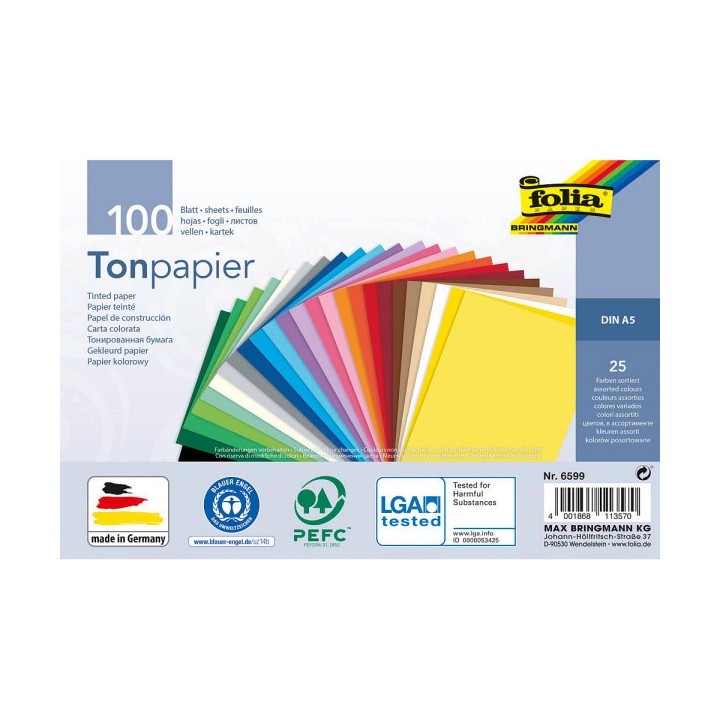 Värviline paber 130g A5 100 lehte Värviline paber 130g A5 100 lehte