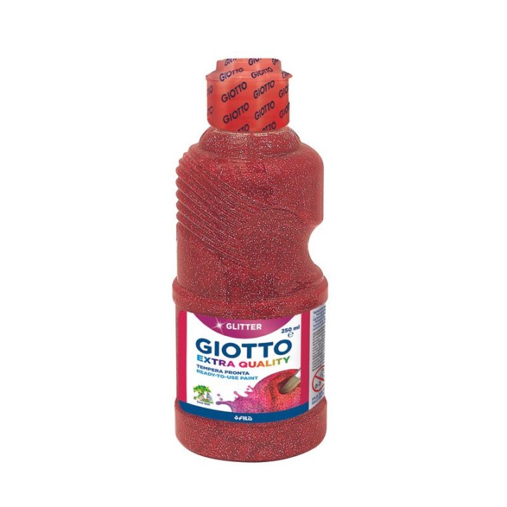 Guašš glitter Giotto 250 ml punane