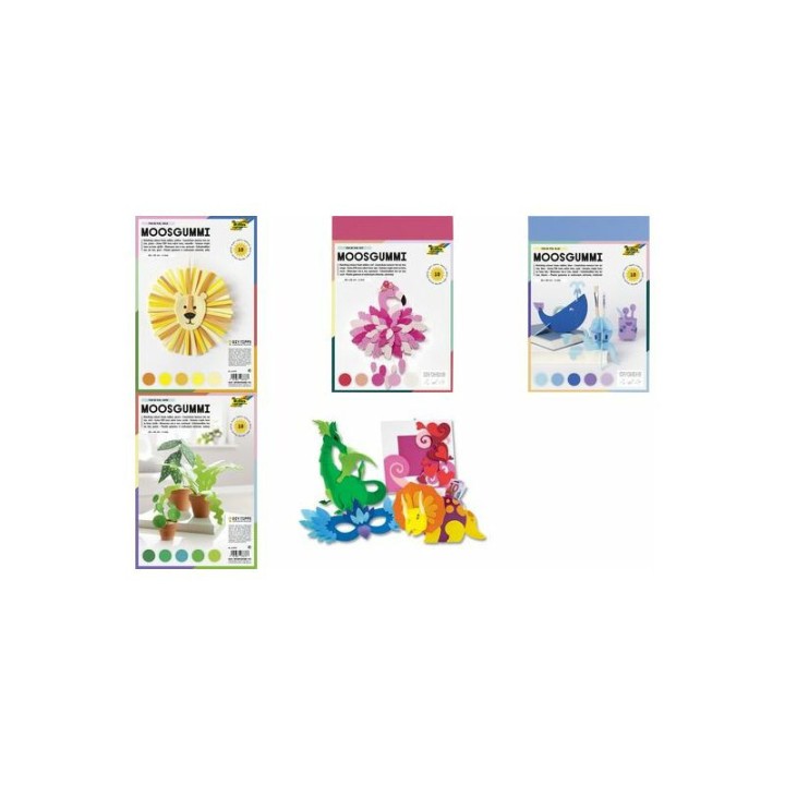 Vahtkumm 2mm 20*29cm 10 lehte kollased toonid