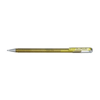 Geelpliiats 1,0mm Pentel DualMetallic glitter kuld.