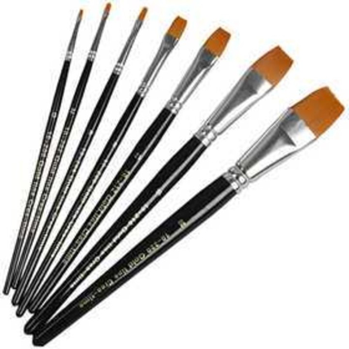 Pintsel sünteetiline lapik Gold Line nr 12