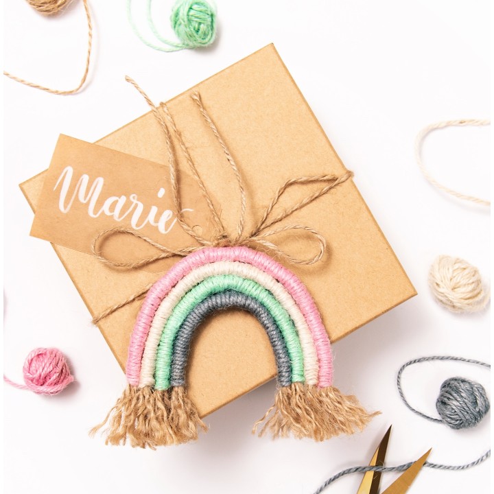 Jutepael 5 pastelset värvi 20m