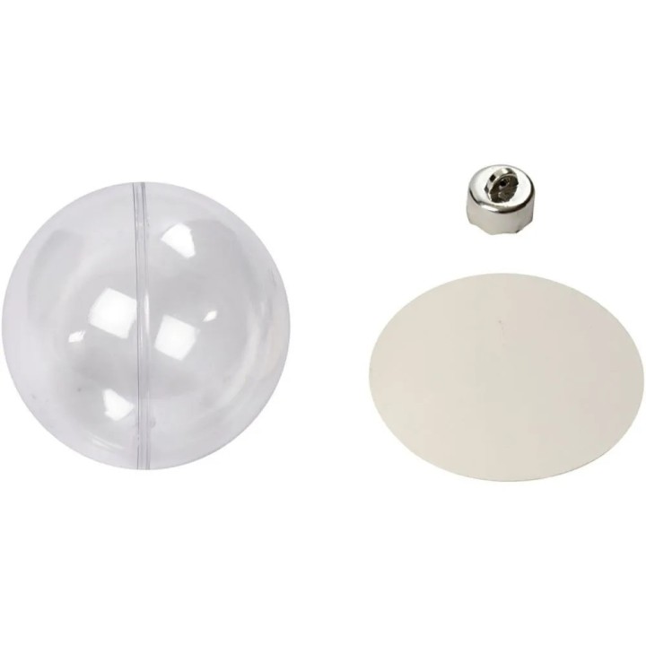 Jõulukuul läbipaistev 8cm 5tk pakis