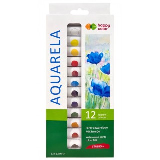 Akvarellvärvid 12ml x 12 tk. tuubis