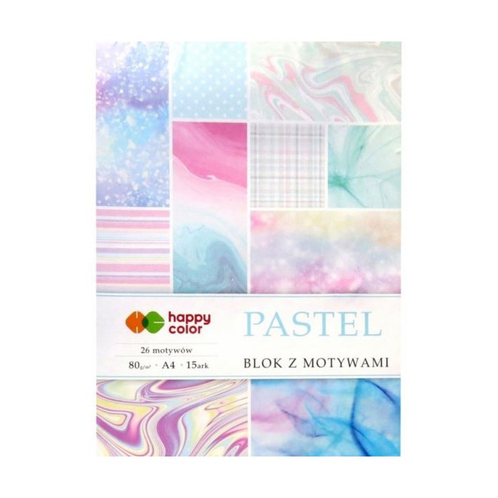Disainpaber 80g/m2 A4 15 lehte PASTELL