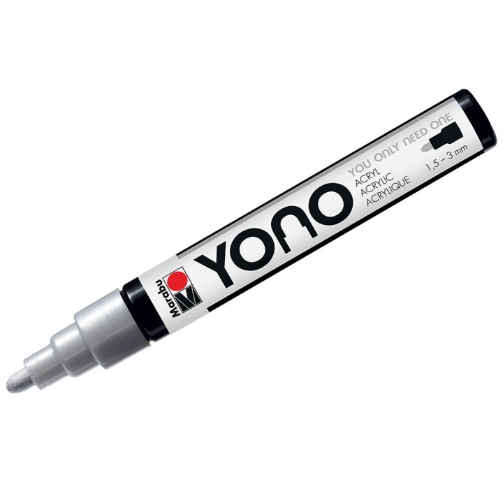 Akrüülmarker YONO 3mm hõbe Akrüülmarker YONO 3mm hõbe