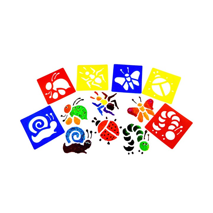 Šabloonid 6tk putukad 14*15cm