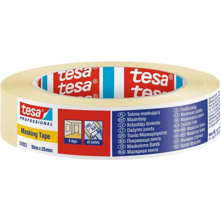 Maalriteip/paberteip 25mm*50m tesa