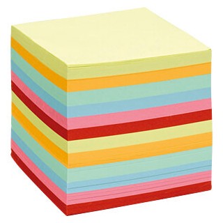 Märkmepaber 9*9*9cm värviline 800 lehte