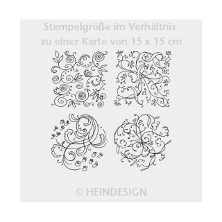 Tempel kummist 4 ornamenti 5,5*5,5cm