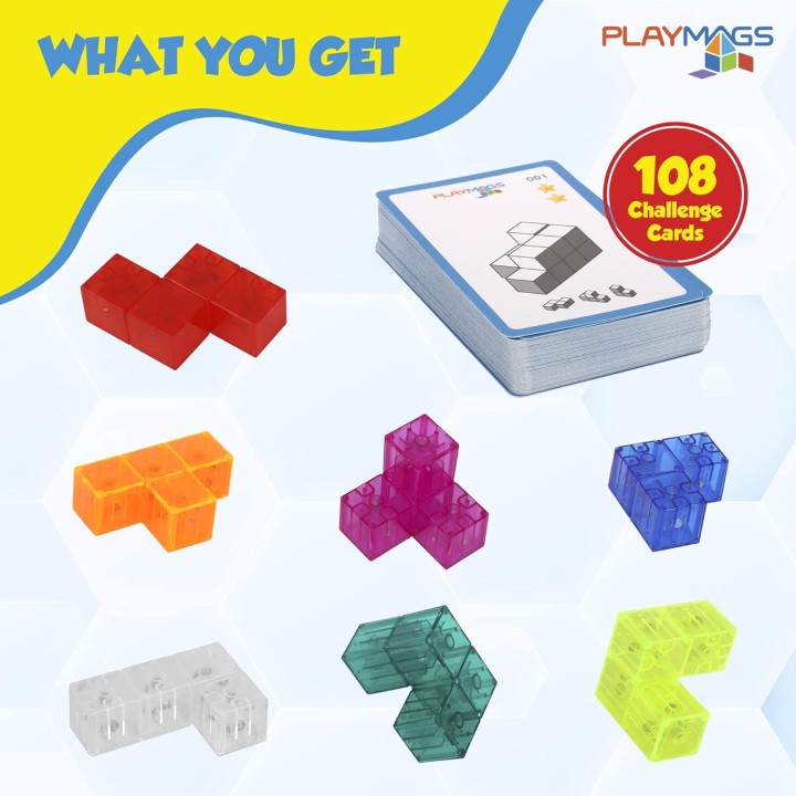 Playmags magnetkuubiku pusle 7 osa+ 108 kaarti