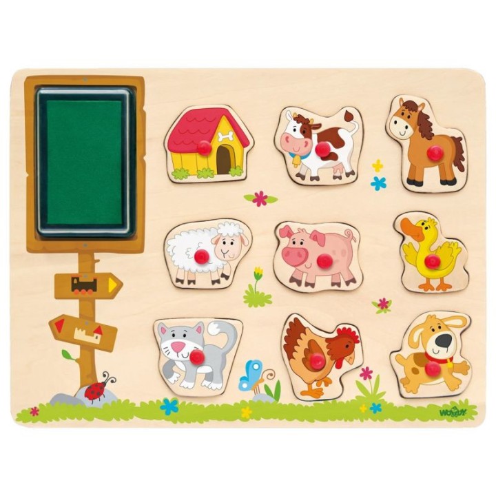 Puidust nupupusle + templid FARMILOOMAD 10 osa Puidust nupupusle + templid FARMILOOMAD 10 osa