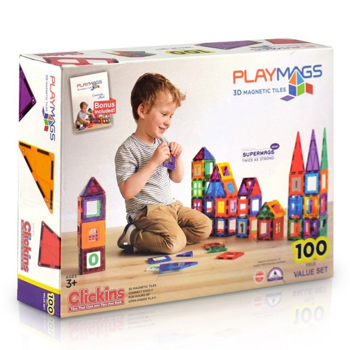 Playmags magnetklotsid 100 osa