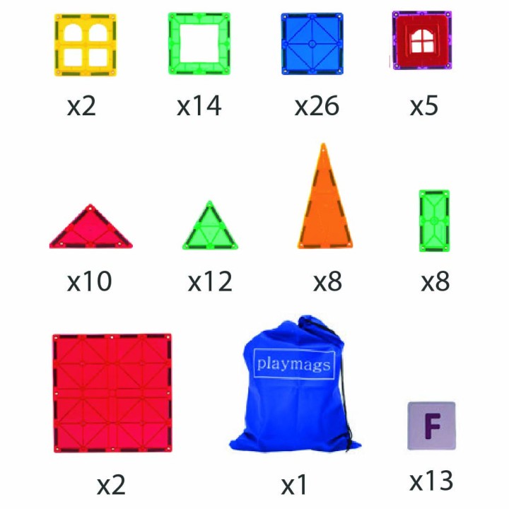 Playmags magnetklotsid 100 osa