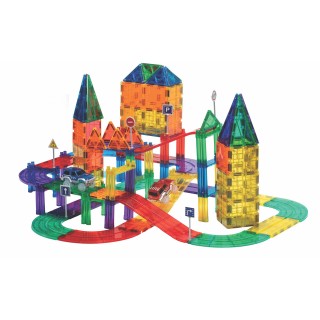 Playmags magnetklotsid 200 osa AUTORADA