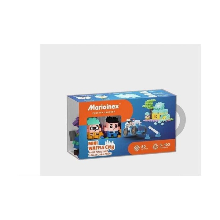 Mini vahvelklotsid POLITSEI AUTO 80tk