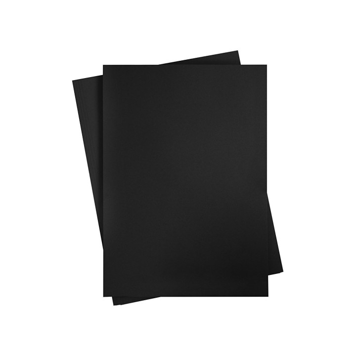 Kartong 160g/m A4 25 lehte must