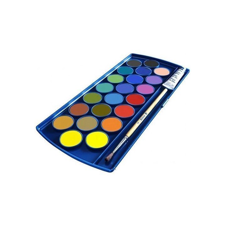 Akvarellid 22 värvi Pelikan +pintsel
