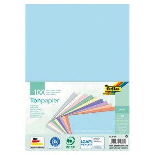 Värviline paber 130g  A4 100 lehte pastell