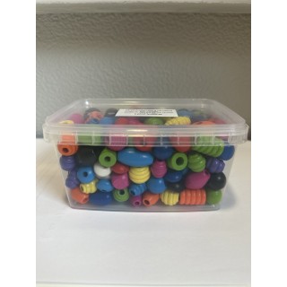 Puidust pärlid värvilised 200g