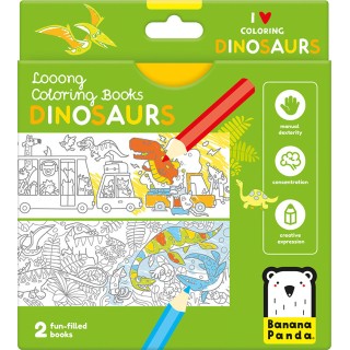Värviraamat pikk dinosaurused 2tk 96cm