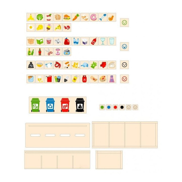 Lauamäng puidust "Prügi sorteerimine" Lauamäng puidust "Prügi sorteerimine"