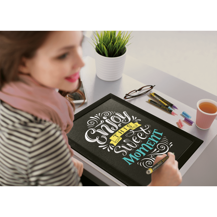 Kriidimarker valge 2-6mm lõigatud otsaga Kriidimarker valge 2-6mm lõigatud otsaga