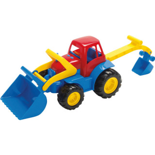Traktor kopa ja sahaga