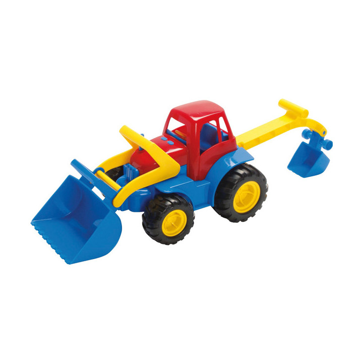 Traktor kopa ja sahaga