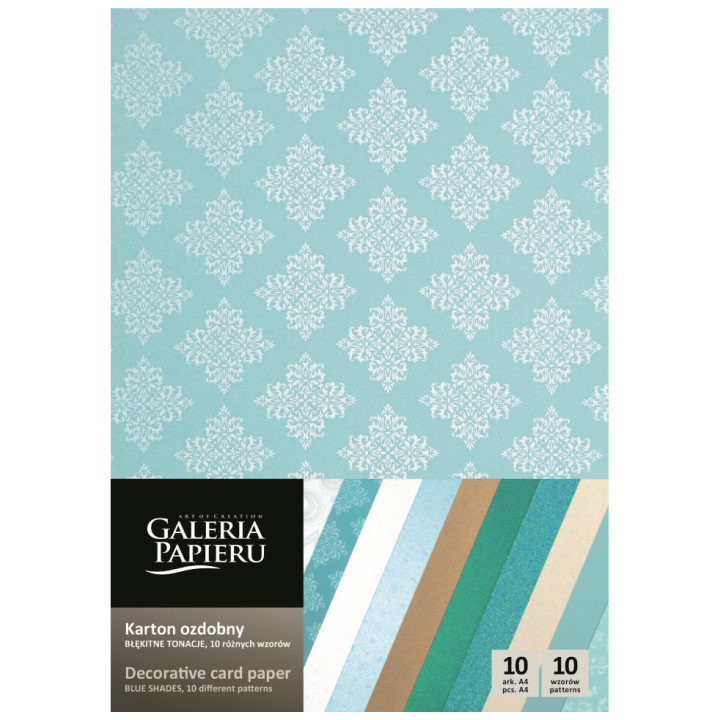 Disainkartongi segupakk A4 10 lehte sinine