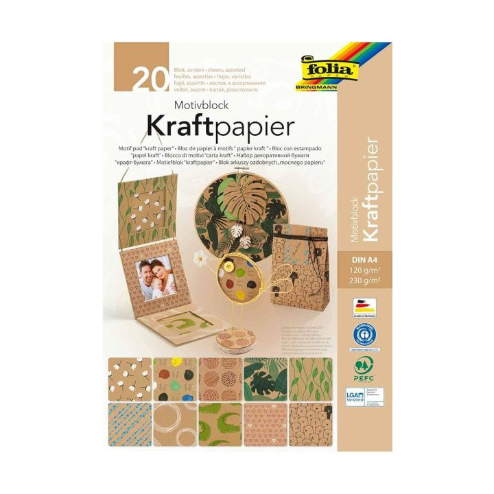 Motiiviplokk A4 20 lehte kraft 120/230g