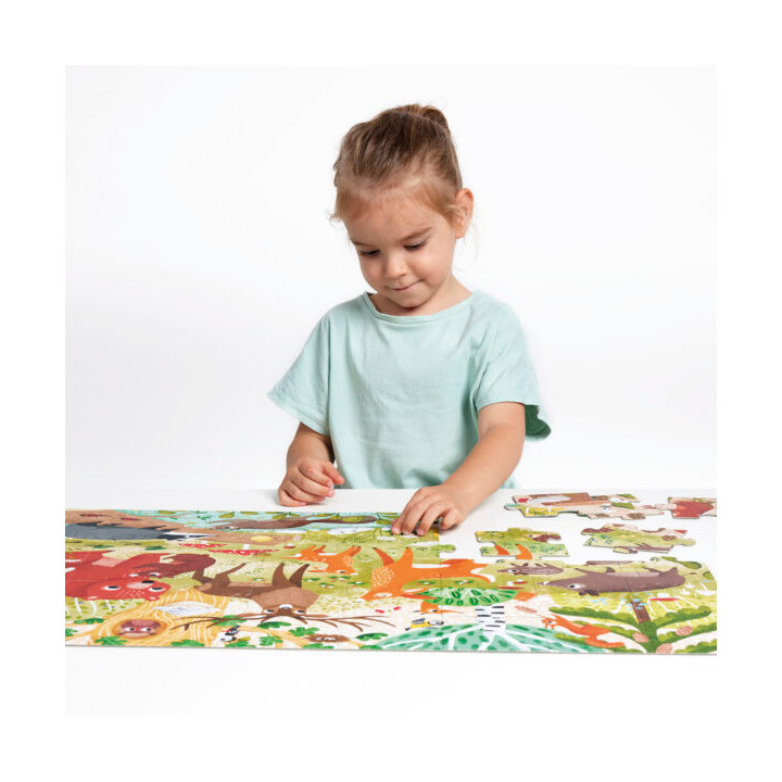 Pusle SUUR metsloomad 40osa 68×48 cm