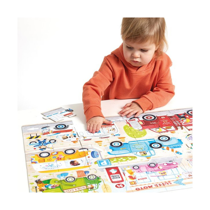 Pusle SUUR mootorsõidukid 40 osa 68 x 48 cm