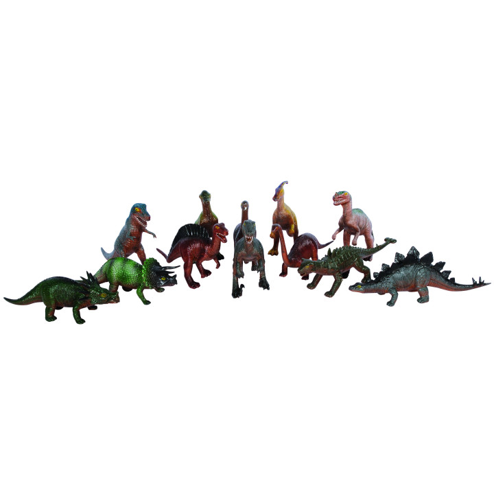 Dinosaurused 12 tk. plastkarbis