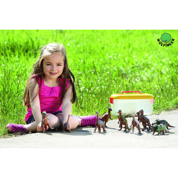 Dinosaurused 12 tk. plastkarbis