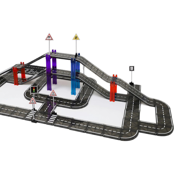 Playmags magnetklotsid 130 osa AUTORADA