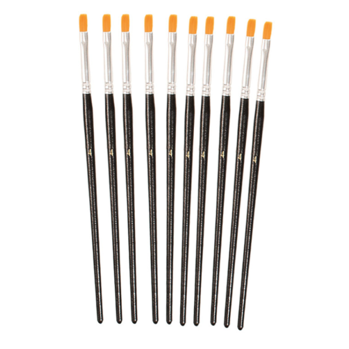 Sünteetiline pintsel, lame nr.4, 10 tk