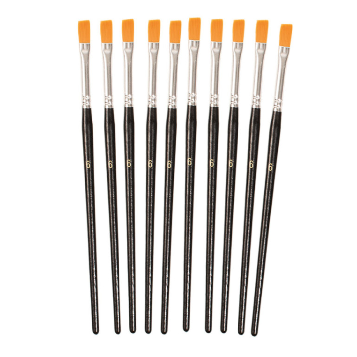 Sünteetiline pintsel, lame nr.6, 10tk