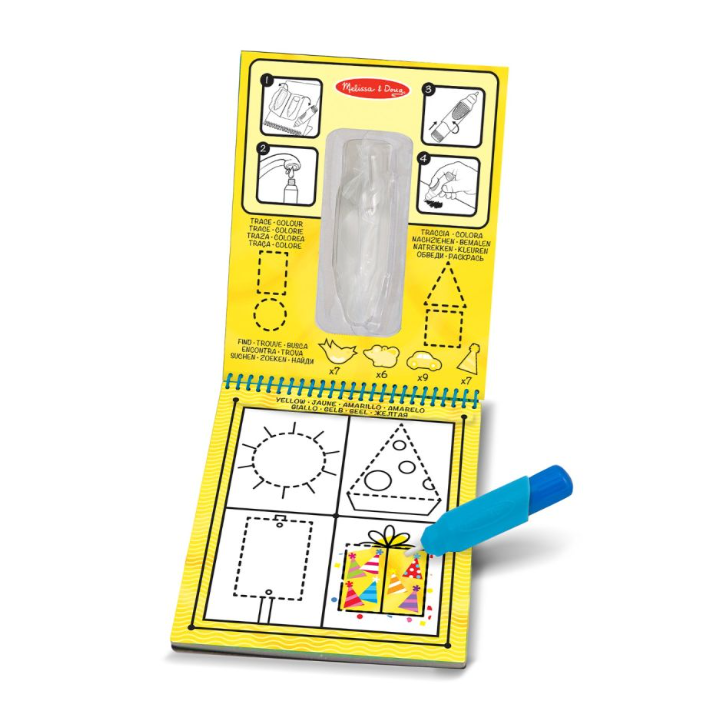 Värviraamat veega värvimiseks, VÄRVID ja KUJUNDID